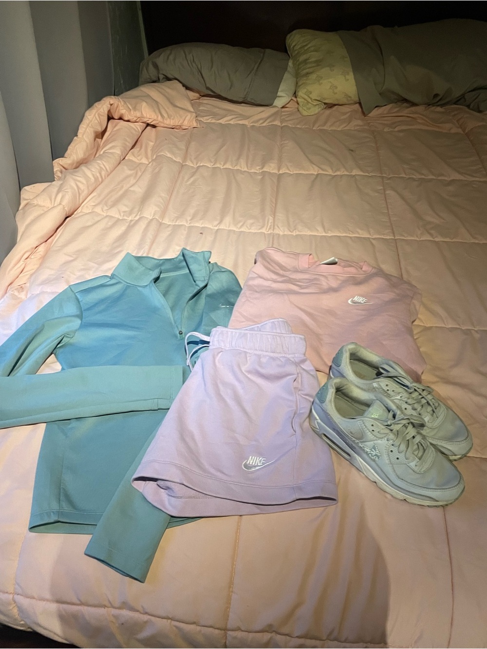 Nike Pastel Activewear Set in Pink, Lavender & Light Blue